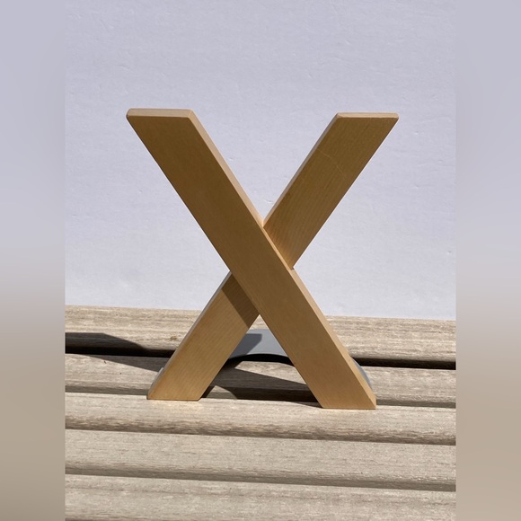 IKEA Bookends Birch Wood Natural Neutral X Bookstands Skribent Set of 5 - Picture 2 of 11